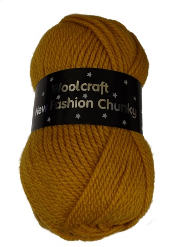 New Fashion Chunky Yarn 10 x 100g Balls Mustard